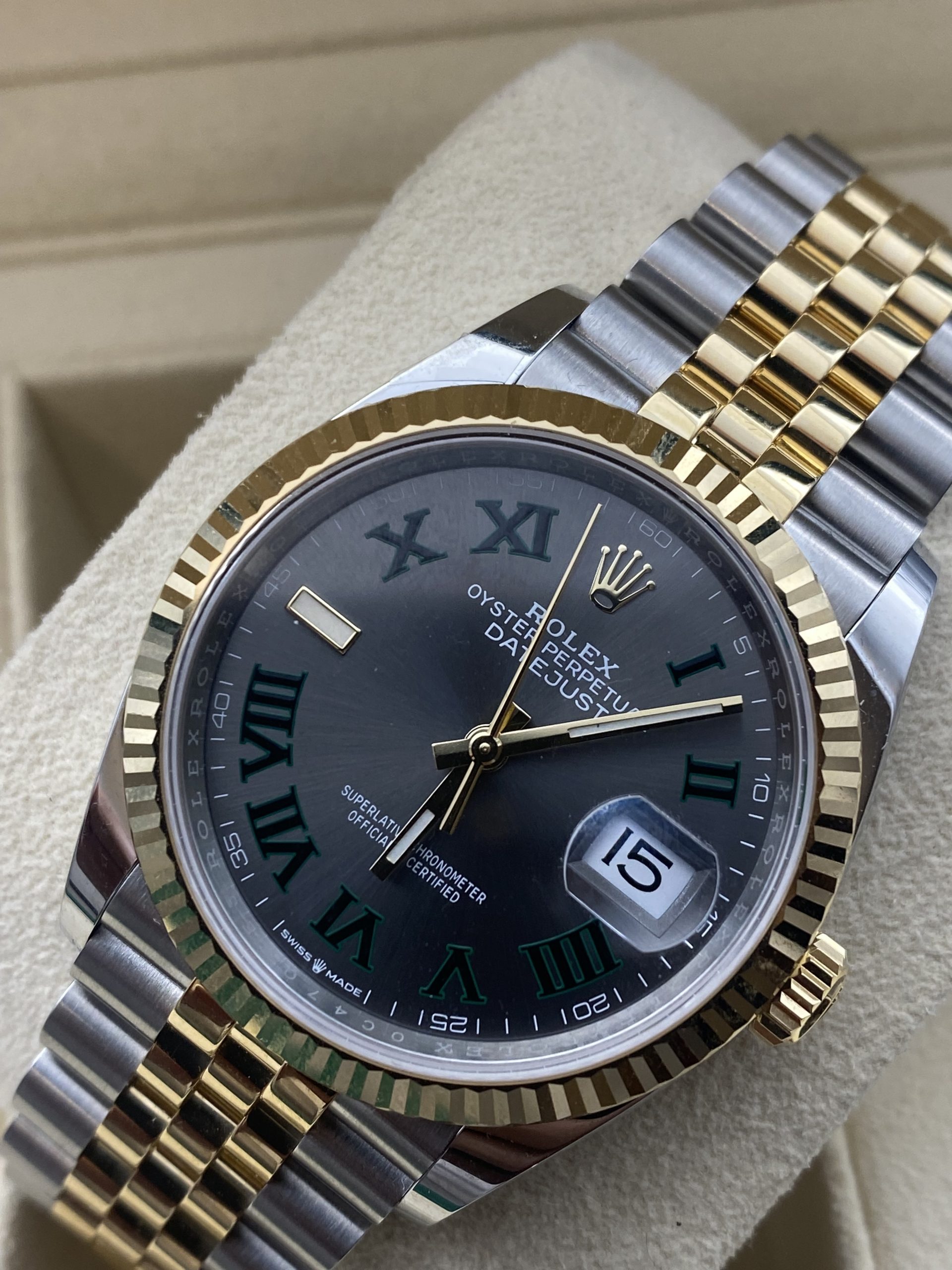 Rolex Datejust ref 126233 Wimbledon Neuf 2022