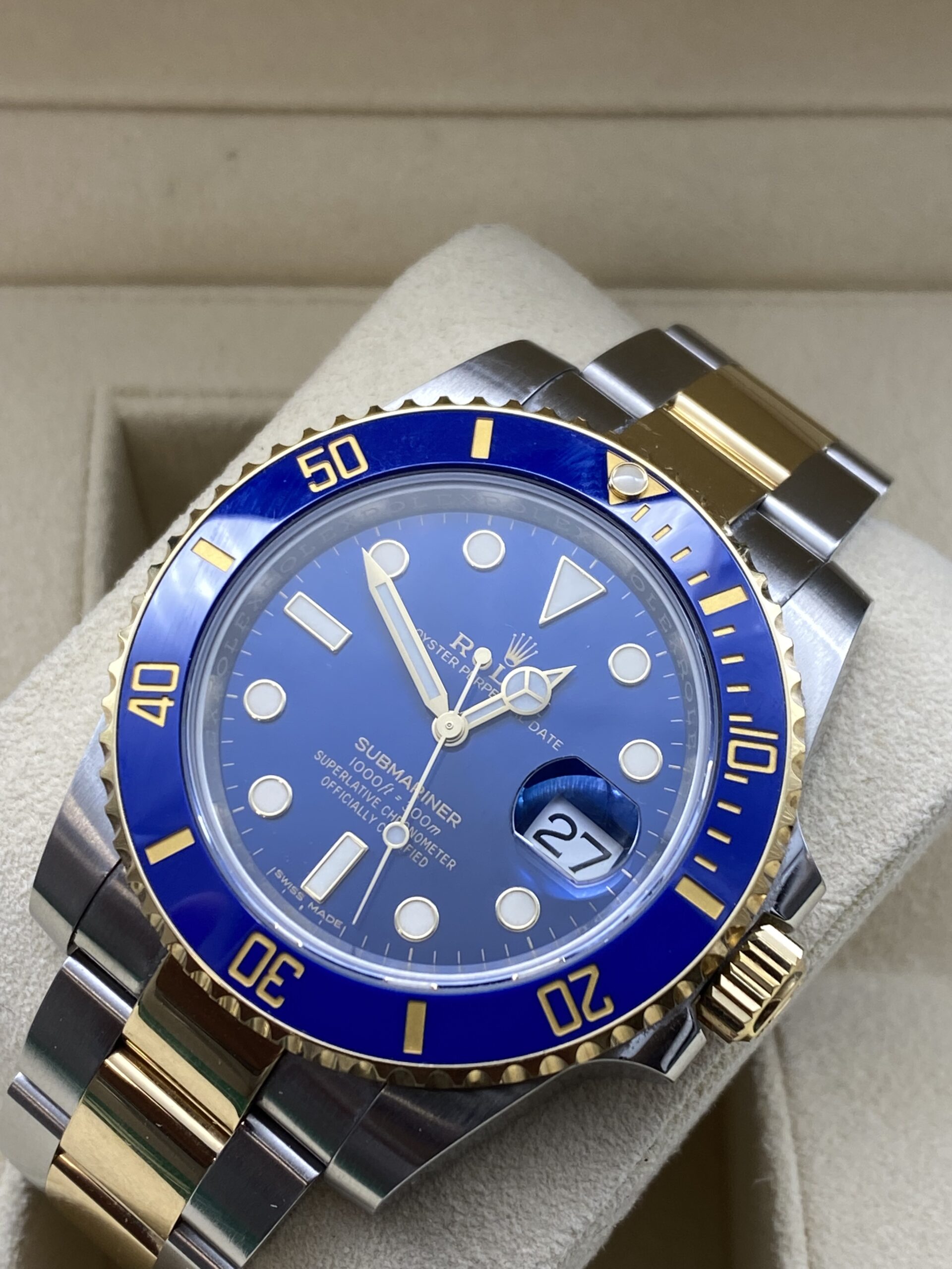 Rolex Submariner ref 116613LB 2018 full set