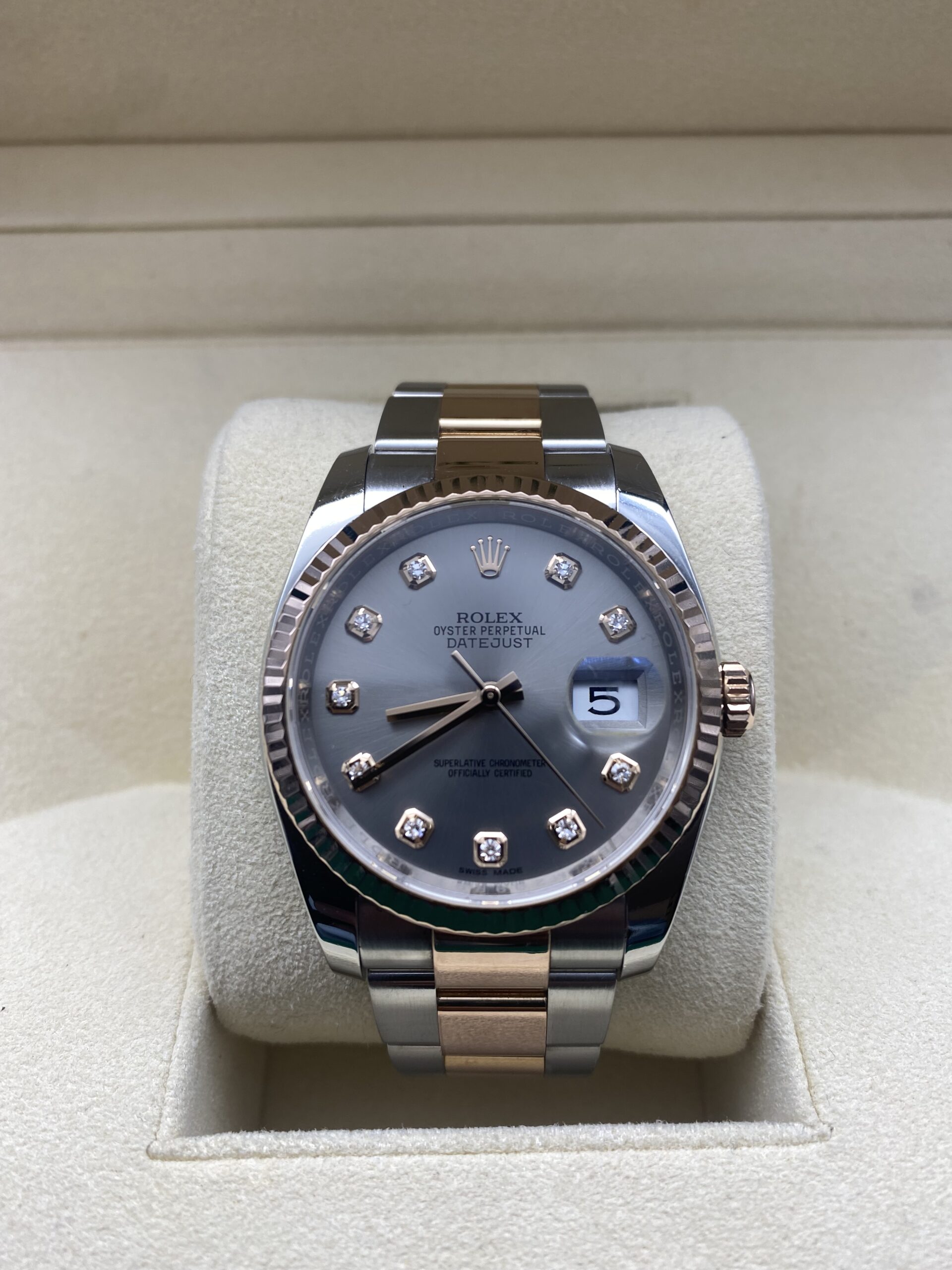 ROLEX DATEJUST REF 116231 OR/ACIER