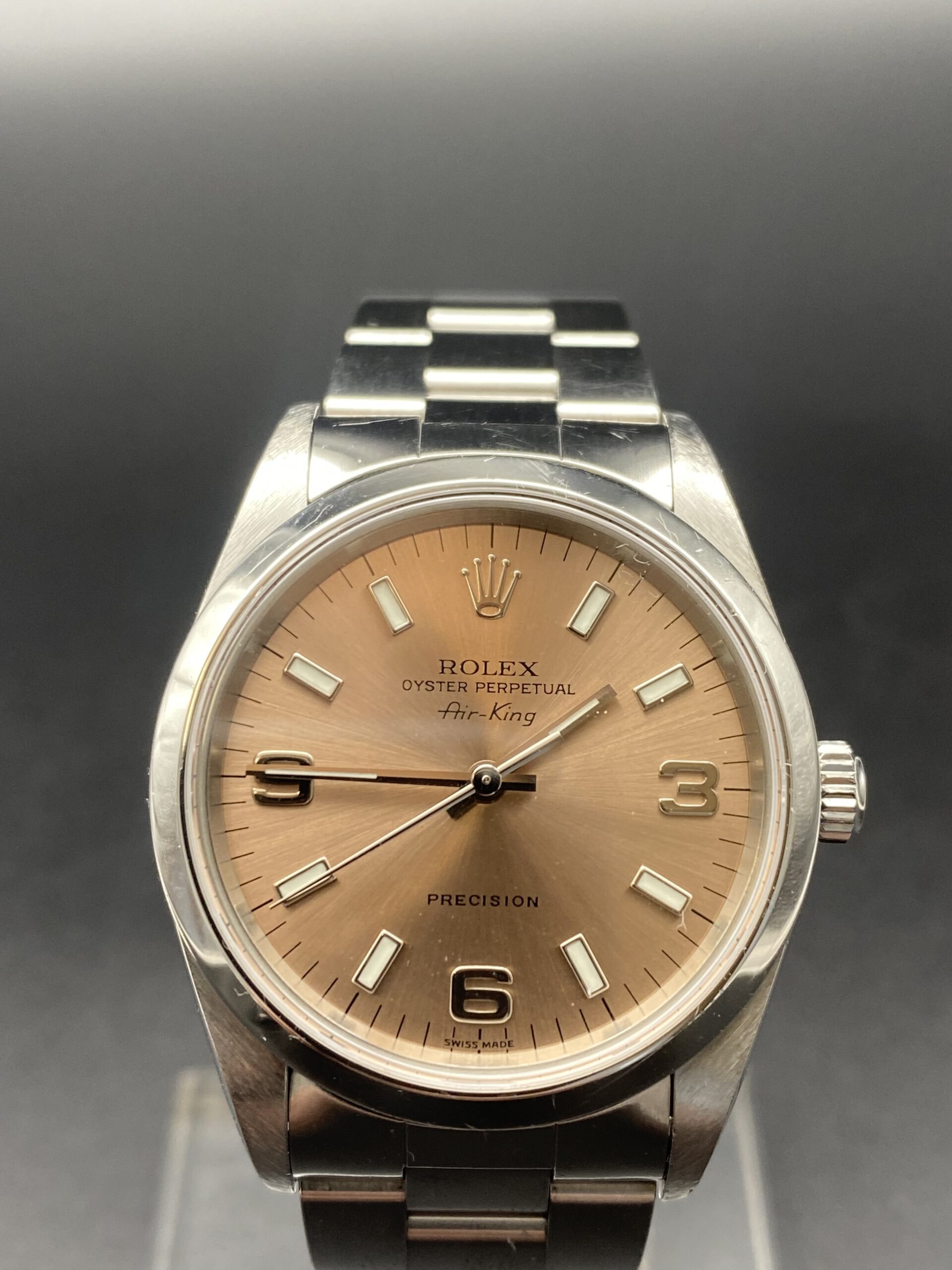 rolex air king ref 14000 saumon