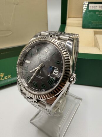 Rolex Datejust 41 ref 126334 Wimbledon with service card from 2022 – Image 3