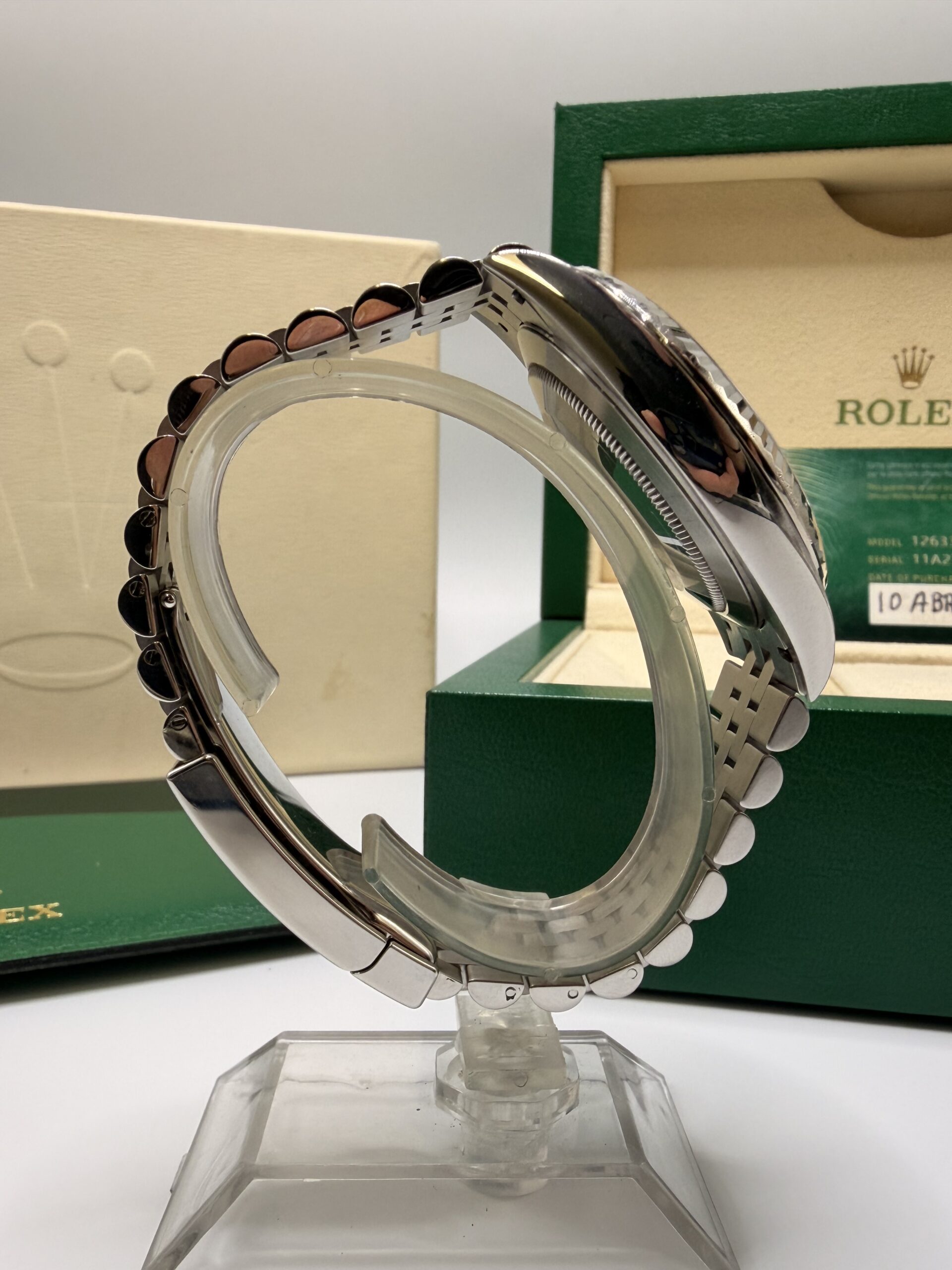 Rolex Datejust 41 ref 126334 Wimbledon with service card from 2022 – Image 6