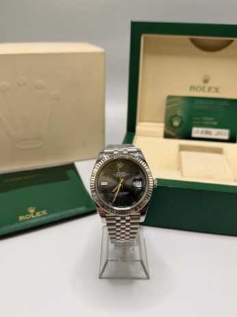 Rolex Datejust 41 ref 126334 Wimbledon with service card from 2022 – Image 9