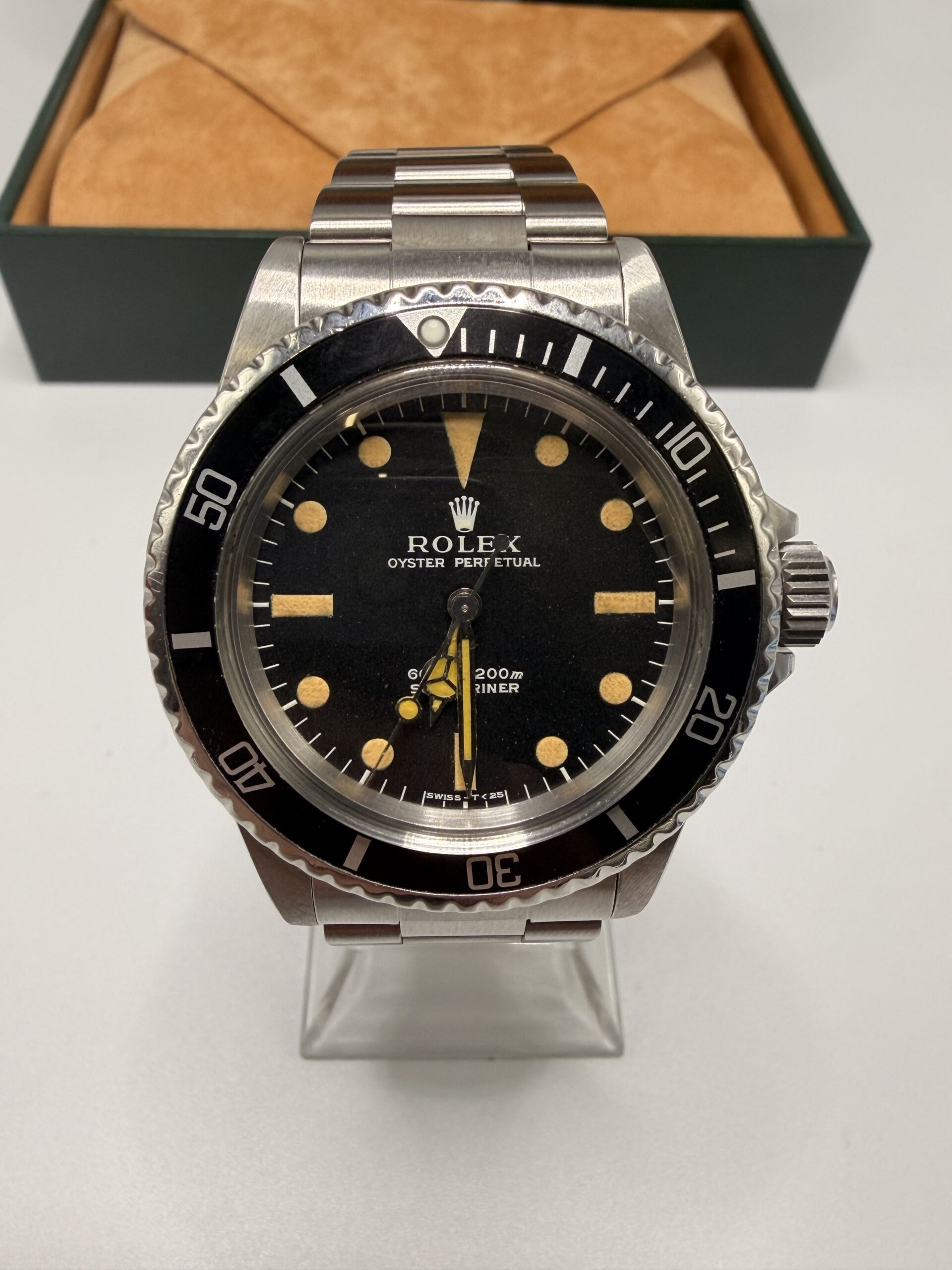 Rolex Submariner (No Date) carte de révision Rolex 2022 ref 5513 année 1971