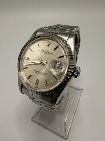Rolex Datejust 36 Argent Linen Dial ref 1603 année 1974 – Image 3