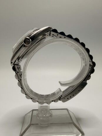 Rolex Datejust 36 Argent Linen Dial ref 1603 année 1974 – Image 4